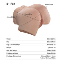 Saoirse: 8.6kg Butt Torso (Fair Skin)