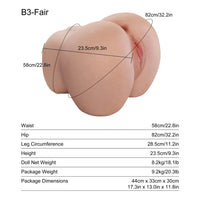 Rosaline: 8.2kg Butt Torso (Fair Skin)