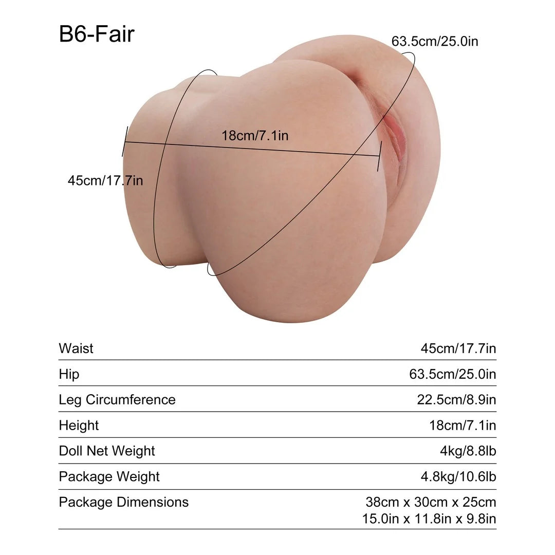 Anna: 4kg Mini Butt Torso (Fair Skin)