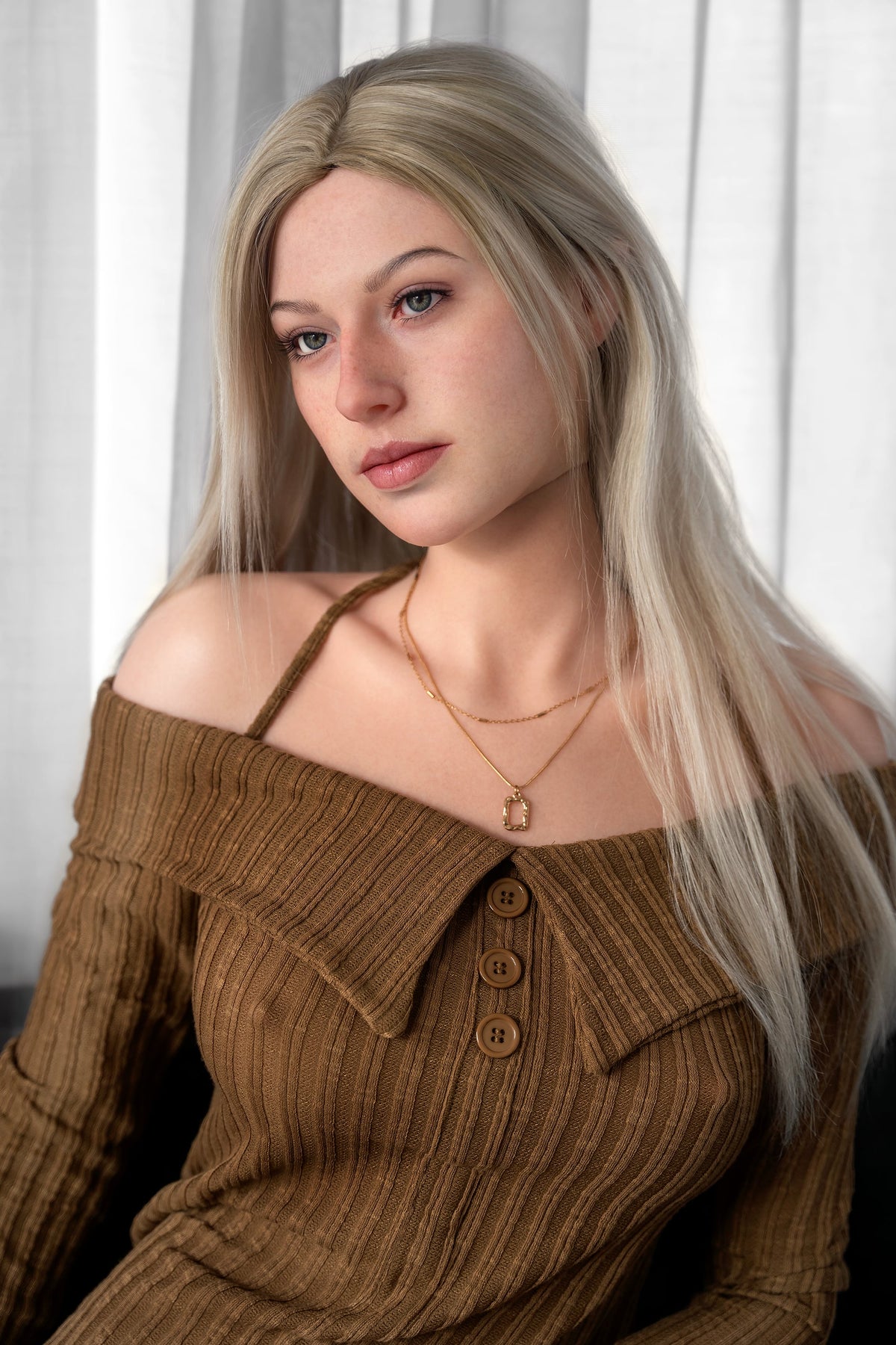 Ramona: muñeca sexual rubia pecosa