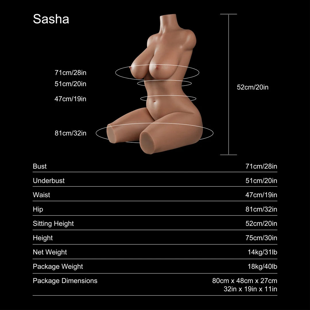 Sasha: 75cm E-Cup Torso (Ready To Ship)
