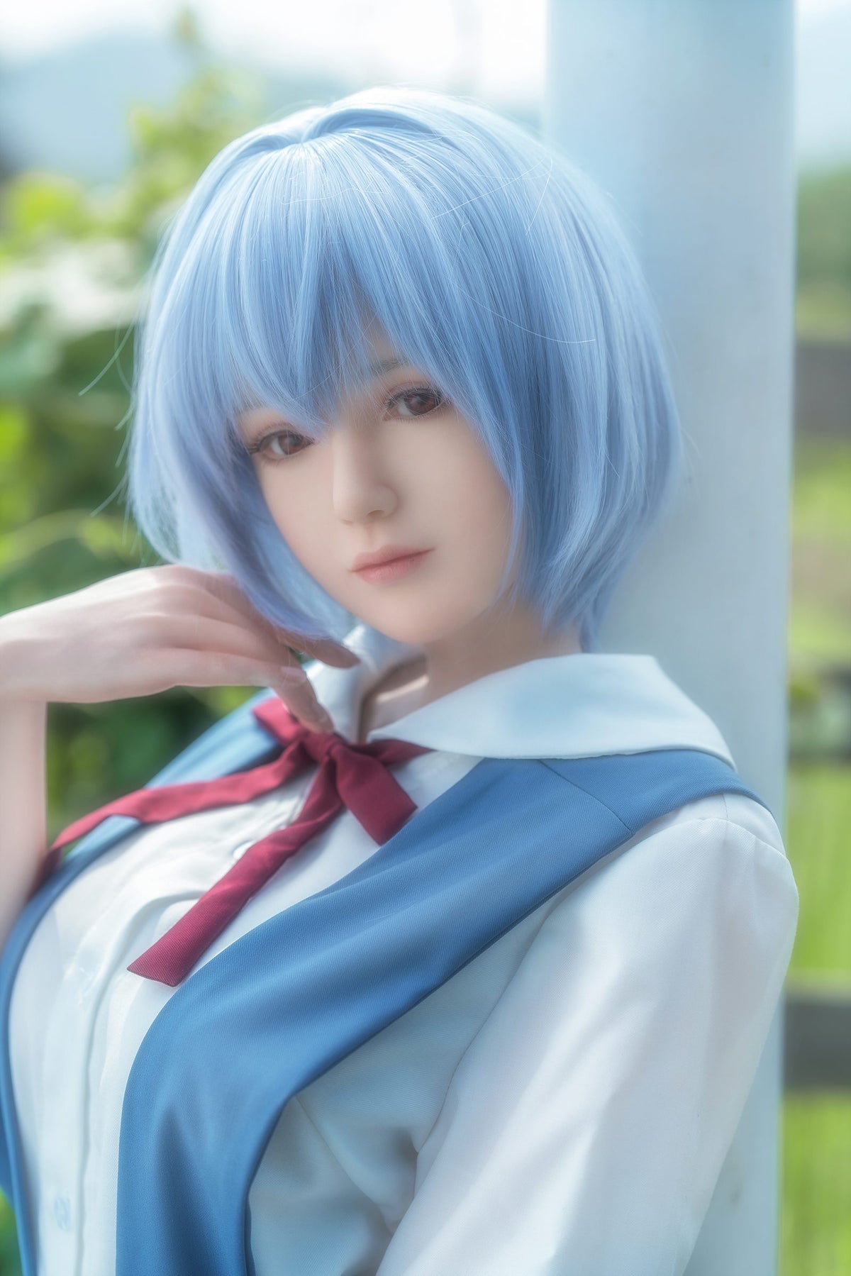 Rei Ayanami: 156cm E-Cup Silicone Sex Doll