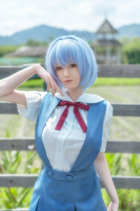 Rei Ayanami: 156cm E-Cup Silicone Sex Doll